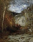 Alexander Helwig Wyant Rocky Ledge_ Adirondacks painting